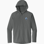 Springbrook Blue Devils <span class="pdp-name-mascot">Springbrook Blue Devils</span> Sport-Tek Men's Repeat 1/2-Zip Long Sleeve Hooded Jacket Front Thumbnail