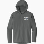 Lake Howell Silverhawks Sport-Tek Men's Repeat 1/2-Zip Long Sleeve Hooded Jacket Front Thumbnail