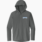 Minnetonka Skippers Sport-Tek Men's Repeat 1/2-Zip Long Sleeve Hooded Jacket Front Thumbnail