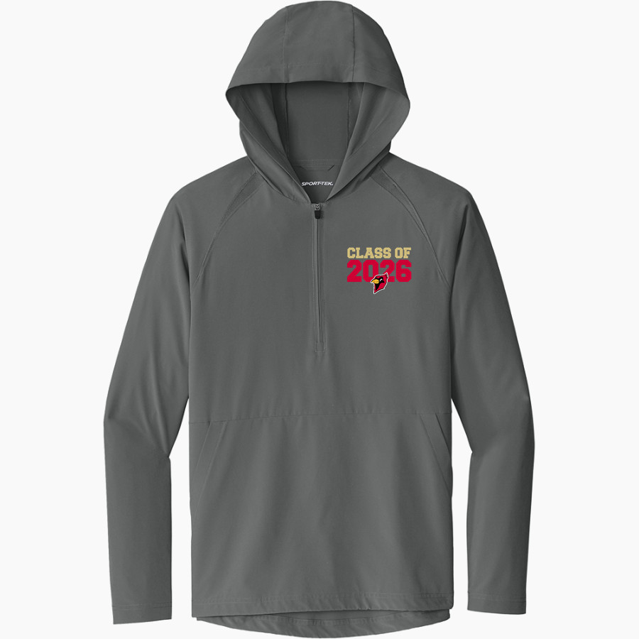 Otterbein University Cardinals <span class="pdp-name-mascot">Otterbein University Cardinals</span> Sport-Tek Men's Repeat 1/2-Zip Long Sleeve Hooded Jacket