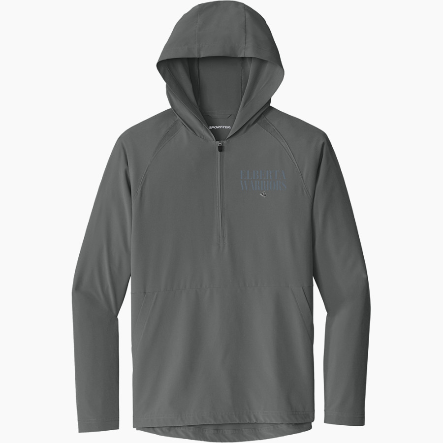 ELBERTA HIGH SCHOOL Warriors <span class="pdp-name-mascot">Elberta Warriors</span> Sport-Tek Men's Repeat 1/2-Zip Long Sleeve Hooded Jacket