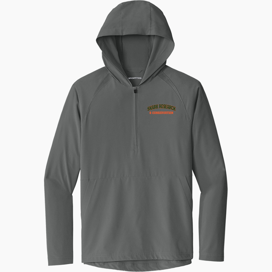 Shark Research & Conservation The Official Online Store <span class="pdp-name-mascot">SRC Sharks</span> Sport-Tek Men's Repeat 1/2-Zip Long Sleeve Hooded Jacket