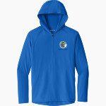 HAPPY CAMP HIGH SCHOOL INDIANS <span class="pdp-name-mascot">HAPPY CAMP INDIANS</span> Sport-Tek Men's Repeat 1/2-Zip Long Sleeve Hooded Jacket Front Thumbnail