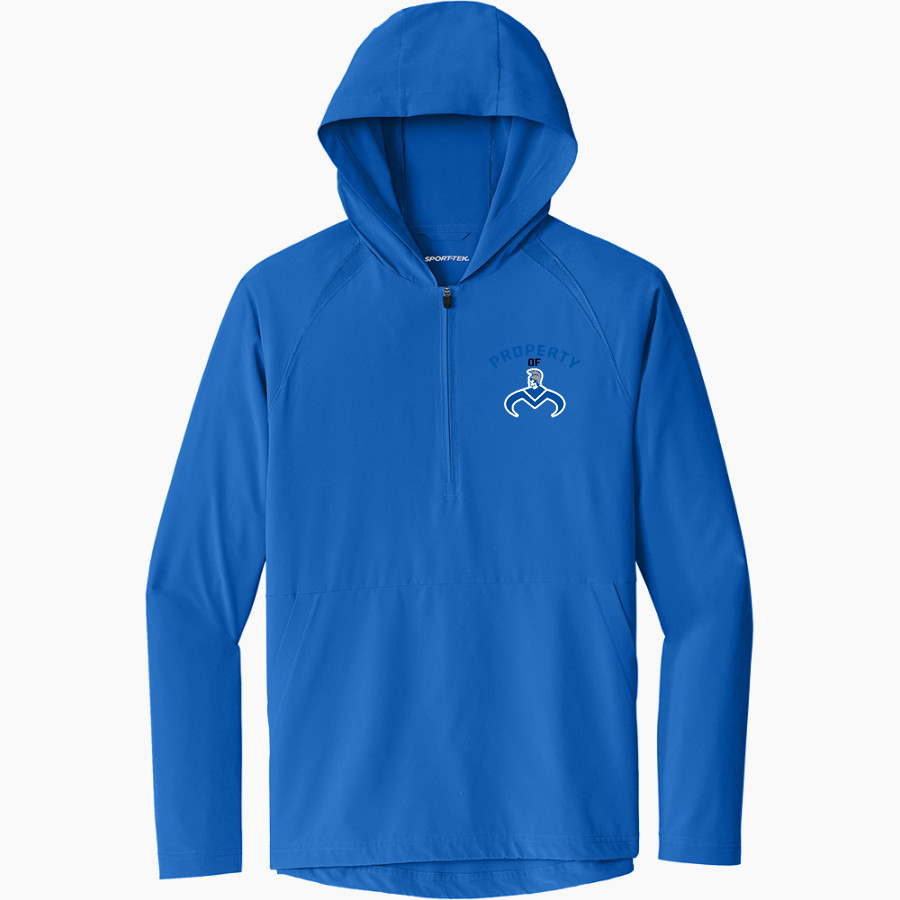 Moanalua Na Menehune Sport-Tek Men's Repeat 1/2-Zip Long Sleeve Hooded Jacket