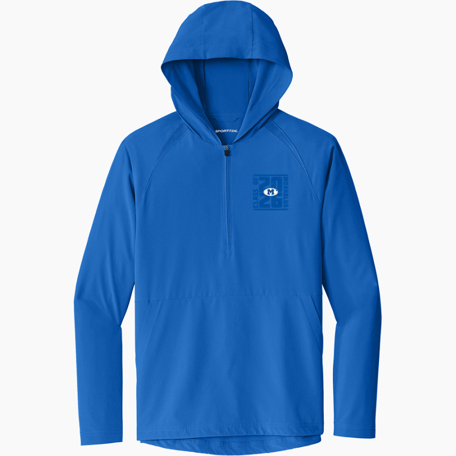 Moanalua Na Menehune Sport-Tek Men's Repeat 1/2-Zip Long Sleeve Hooded Jacket