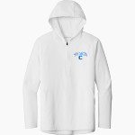 Cleveland Blue Raiders <span class="pdp-name-mascot">Cleveland Blue Raiders</span> Sport-Tek Men's Repeat 1/2-Zip Long Sleeve Hooded Jacket Front Thumbnail
