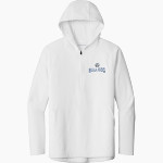 Oakridge Bulldog <span class="pdp-name-mascot">Oakridge Bulldog</span> Sport-Tek Men's Repeat 1/2-Zip Long Sleeve Hooded Jacket Front Thumbnail