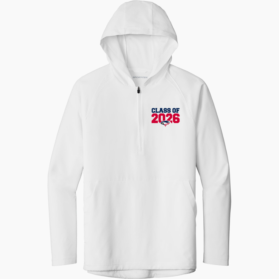 Model Secondary School for the Deaf Eagles <span class="pdp-name-mascot">Laurent Clerc Eagles</span> Sport-Tek Men's Repeat 1/2-Zip Long Sleeve Hooded Jacket