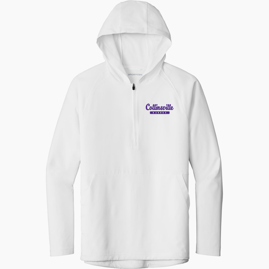 Collinsville Kahoks <span class="pdp-name-mascot">Collinsville Kahoks</span> Sport-Tek Men's Repeat 1/2-Zip Long Sleeve Hooded Jacket