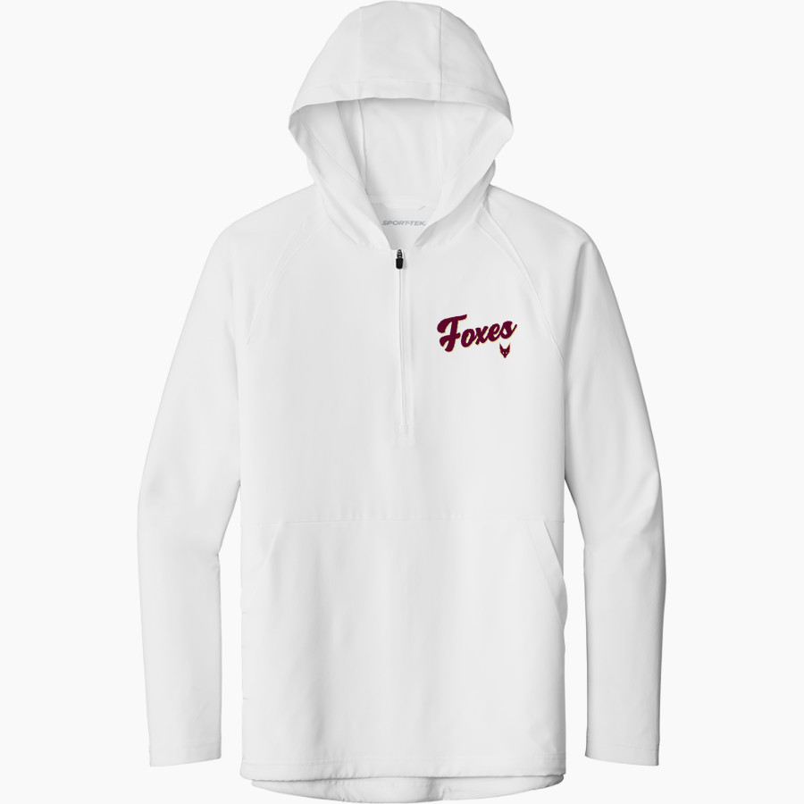 Omro School District Sideline Store <span class="pdp-name-mascot">OMRO FOXES</span> Sport-Tek Men's Repeat 1/2-Zip Long Sleeve Hooded Jacket