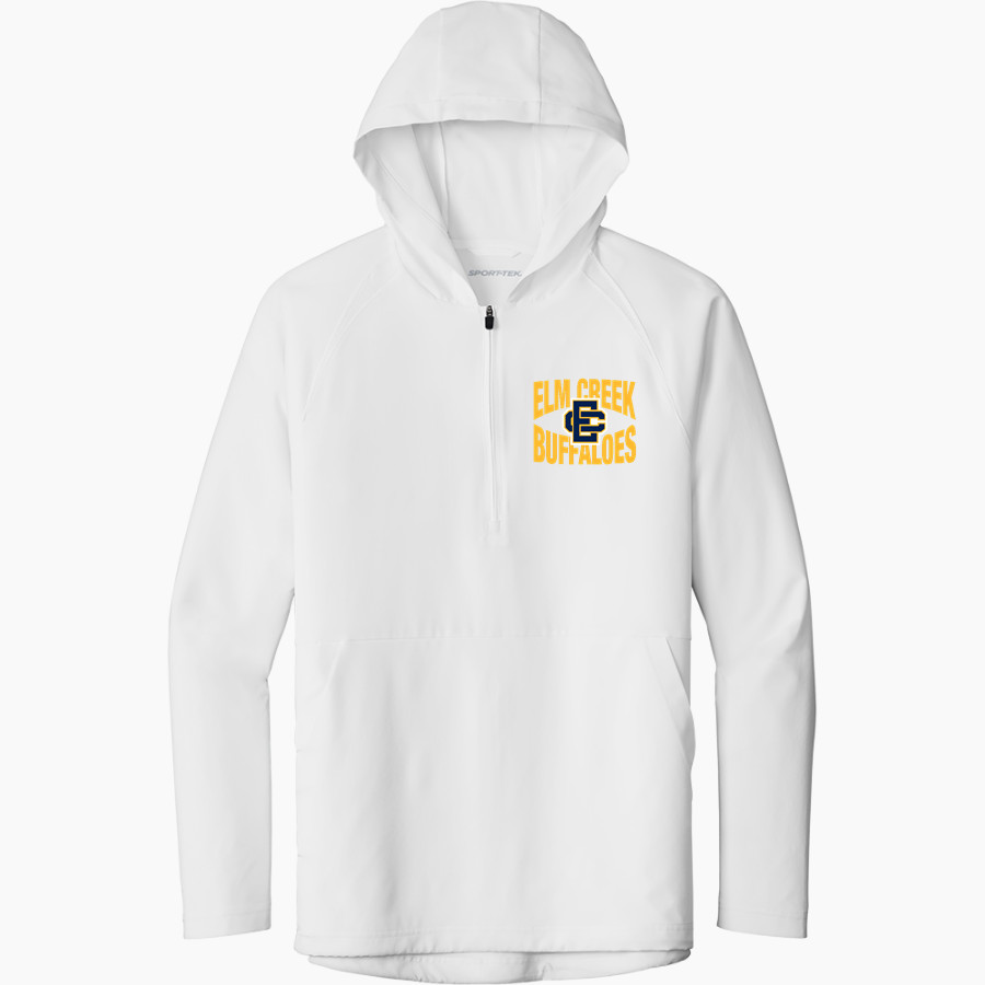 Elm Creek Buffaloes <span class="pdp-name-mascot">Elm Creek Buffaloes</span> Sport-Tek Men's Repeat 1/2-Zip Long Sleeve Hooded Jacket