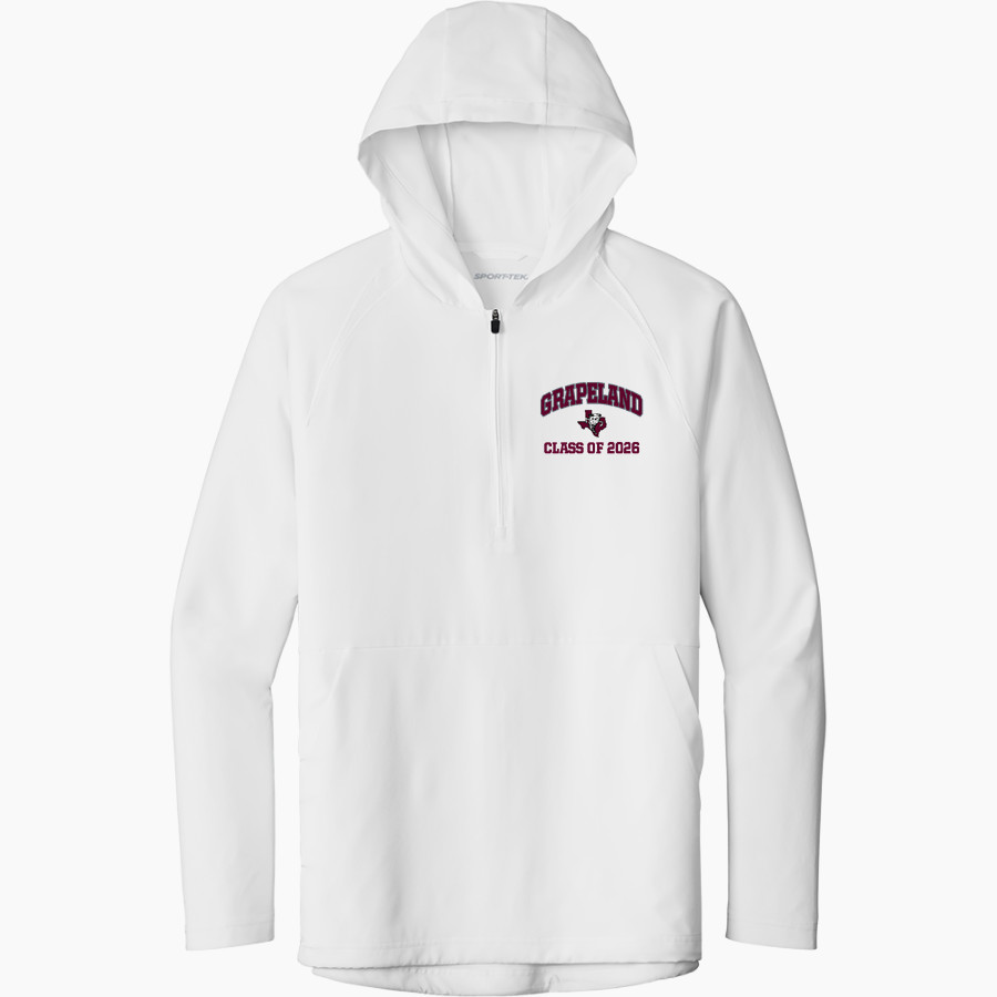 GRAPELAND HIGH SCHOOL SANDIES <span class="pdp-name-mascot">GRAPELAND SANDIES</span> Sport-Tek Men's Repeat 1/2-Zip Long Sleeve Hooded Jacket