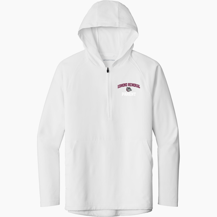 EDMOND MEMORIAL HIGH SCHOOL BULLDOGS <span class="pdp-name-mascot">EDMOND MEMORIAL BULLDOGS</span> Sport-Tek Men's Repeat 1/2-Zip Long Sleeve Hooded Jacket