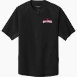 FRONTIER REGIONAL SCHOOL RED HAWKS Sport-Tek Men's Repeat 1/2-Zip Short Sleeve Jacket Front Thumbnail