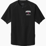 PERRY HIGH SCHOOL MAROONS <span class="pdp-name-mascot">PERRY MAROONS</span> Sport-Tek Men's Repeat 1/2-Zip Short Sleeve Jacket Front Thumbnail