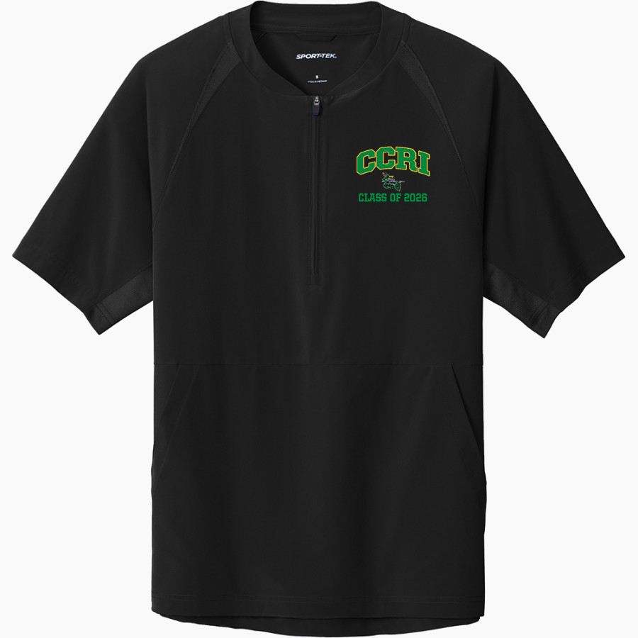 Community College of Rhode Island Knights <span class="pdp-name-mascot">COMMUNITY COLLEGE OF RHODE ISLAND Knights</span> Sport-Tek Men's Repeat 1/2-Zip Short Sleeve Jacket