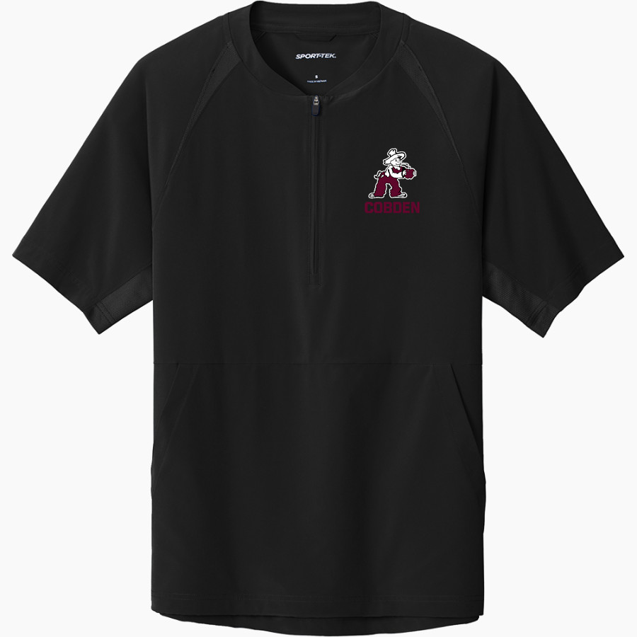 COBDEN HIGH SCHOOL APPLEKNOCKERS <span class="pdp-name-mascot">COBDEN APPLEKNOCKERS</span> Sport-Tek Men's Repeat 1/2-Zip Short Sleeve Jacket