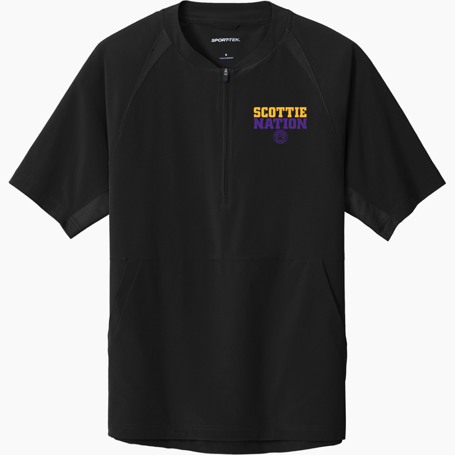 Ballston Spa Scotties The Official Online Store Sport-Tek Men's Repeat 1/2-Zip Short Sleeve Jacket