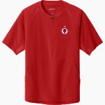 Chaffee Red Devils <span class="pdp-name-mascot">Chaffee Schools Red Devils</span> Sport-Tek Men's Repeat 1/2-Zip Short Sleeve Jacket Front Thumbnail