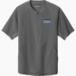 Believe In You Sport-Tek Men's Repeat 1/2-Zip Short Sleeve Jacket Front Thumbnail