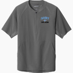 JERSEY COMMUNITY HIGH SCHOOL PANTHERS Sport-Tek Men's Repeat 1/2-Zip Short Sleeve Jacket Front Thumbnail