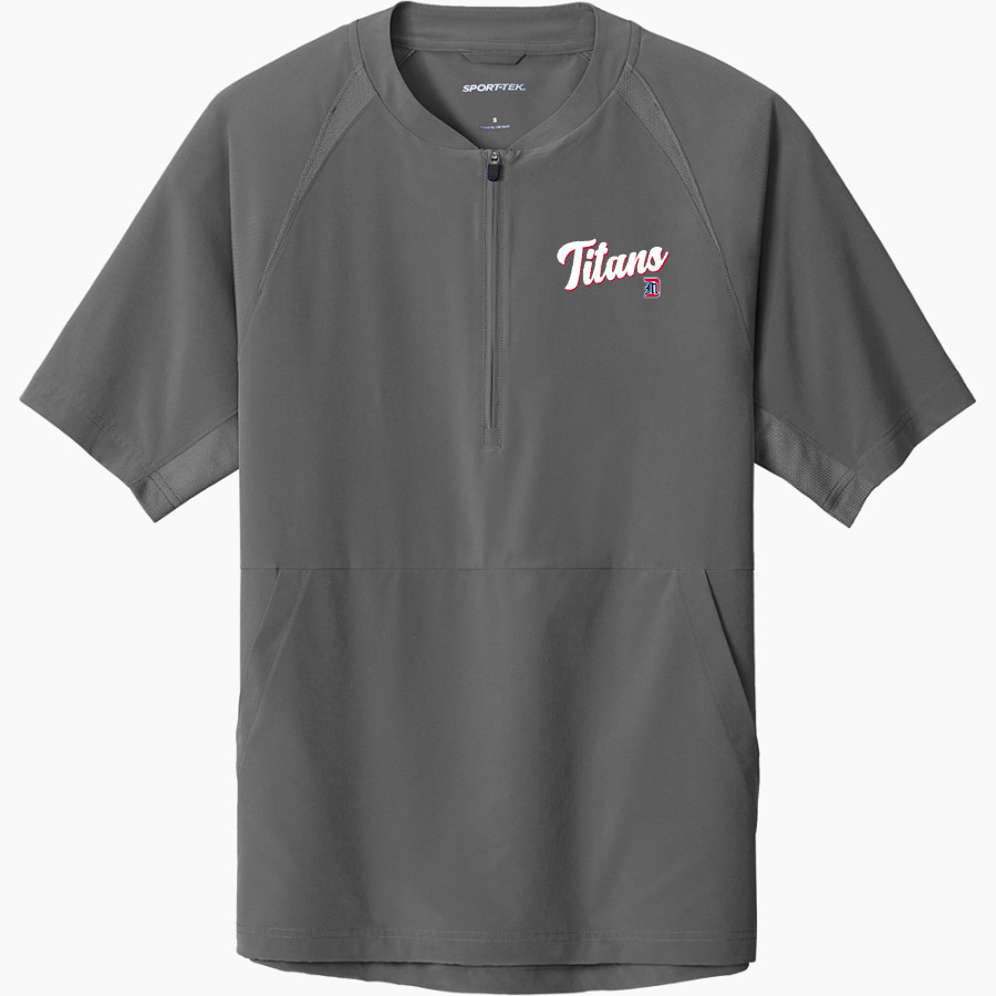 Detroit Mercy Titans Sideline Store <span class="pdp-name-mascot">UDM Titans</span> Sport-Tek Men's Repeat 1/2-Zip Short Sleeve Jacket