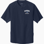 Rivier University Official Store of the Raiders Sport-Tek Men's Repeat 1/2-Zip Short Sleeve Jacket Front Thumbnail