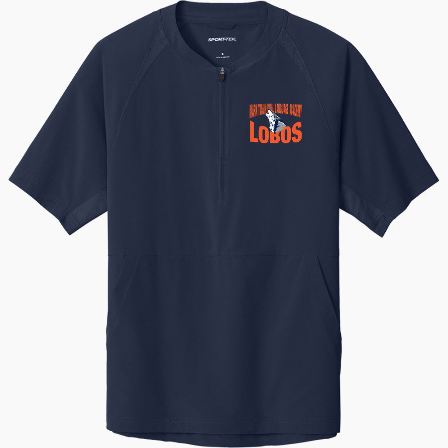 Mark Twain Dual Language Academy Lobos Sport-Tek Men's Repeat 1/2-Zip Short Sleeve Jacket