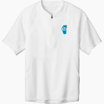 Aggie Sideline Store UC Davis Sport-Tek Men's Repeat 1/2-Zip Short Sleeve Jacket Front Thumbnail