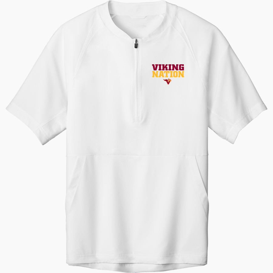 VOORHEES VIKINGS official sideline store Sport-Tek Men's Repeat 1/2-Zip Short Sleeve Jacket