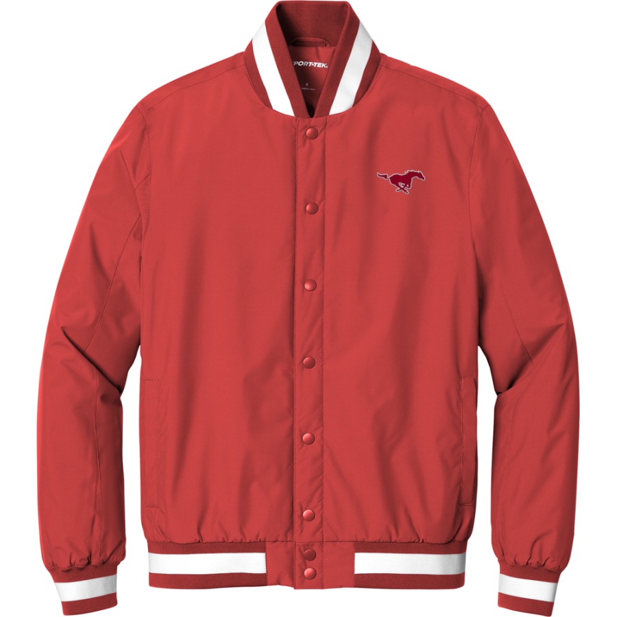 MEMORIAL HIGH SCHOOL MUSTANGS <span class="pdp-name-mascot">MEMORIAL MUSTANGS</span> Sport-Tek Men's Insulated Bomber Jacket