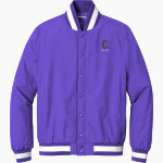 Cornell Rams Sport-Tek Men's Insulated Bomber Jacket Front Thumbnail