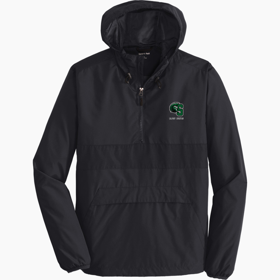 Calvary Christian Spartans <span class="pdp-name-mascot">Calvary Christian Spartans</span> Sport-Tek Men's PosiCharge Zipped Pocket Anorak