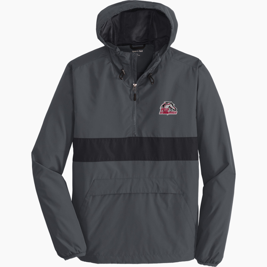 PSA Mustangs official sideline store <span class="pdp-name-mascot">PUTNAM SCIENCE ACADEMY Mustangs</span> Sport-Tek Men's PosiCharge Zipped Pocket Anorak