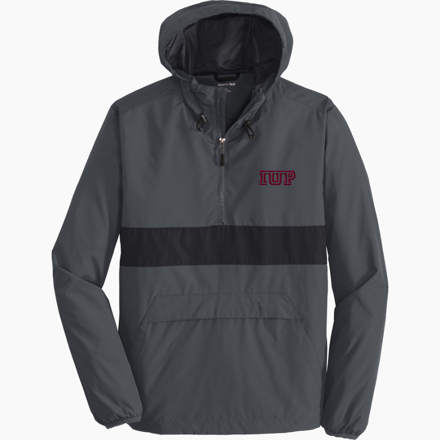 Indiana University of Pennsylvania Sport-Tek Men's PosiCharge Zipped Pocket Anorak