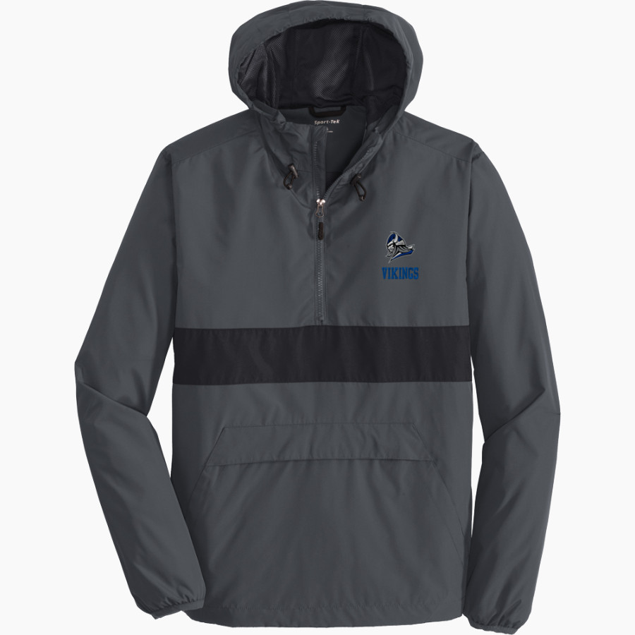Winnebago Lutheran Vikings Online Store Sport-Tek Men's PosiCharge Zipped Pocket Anorak