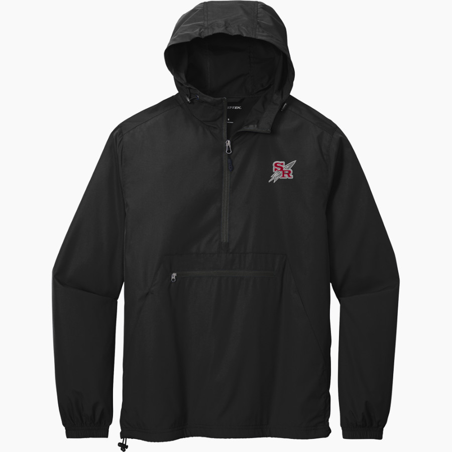 SLIPPERY ROCK HIGH SCHOOL ROCKETS <span class="pdp-name-mascot">SLIPPERY ROCK AREA ROCKETS</span> Sport-Tek Men's Packable Anorak