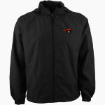 Tusculum University Pioneer Athletics <span class="pdp-name-mascot">TUSCULUM Pioneers</span> Sport-Tek Men's Hooded Raglan Jacket Front Thumbnail