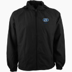 BRUNSWICK ATHLETIC FOUNDATION GO BIG BLUE <span class="pdp-name-mascot">BRUNSWICK BLUE DEVILS</span> Sport-Tek Men's Hooded Raglan Jacket Front Thumbnail