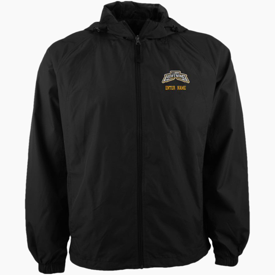 ILLINOIS LIGHTNING SOFTBALL <span class="pdp-name-mascot">ILLINOIS LIGHTNING</span> Sport-Tek Men's Hooded Raglan Jacket