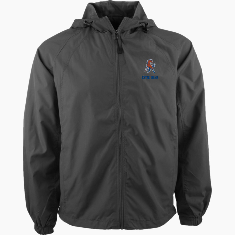 Penn Yan Academy Mustangs Sport-Tek Men's Hooded Raglan Jacket
