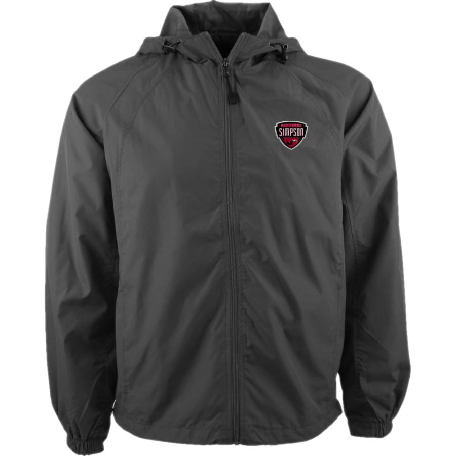 Simpson University Red Hawks <span class="pdp-name-mascot">Simpson Red Hawks</span> Sport-Tek Men's Hooded Raglan Jacket