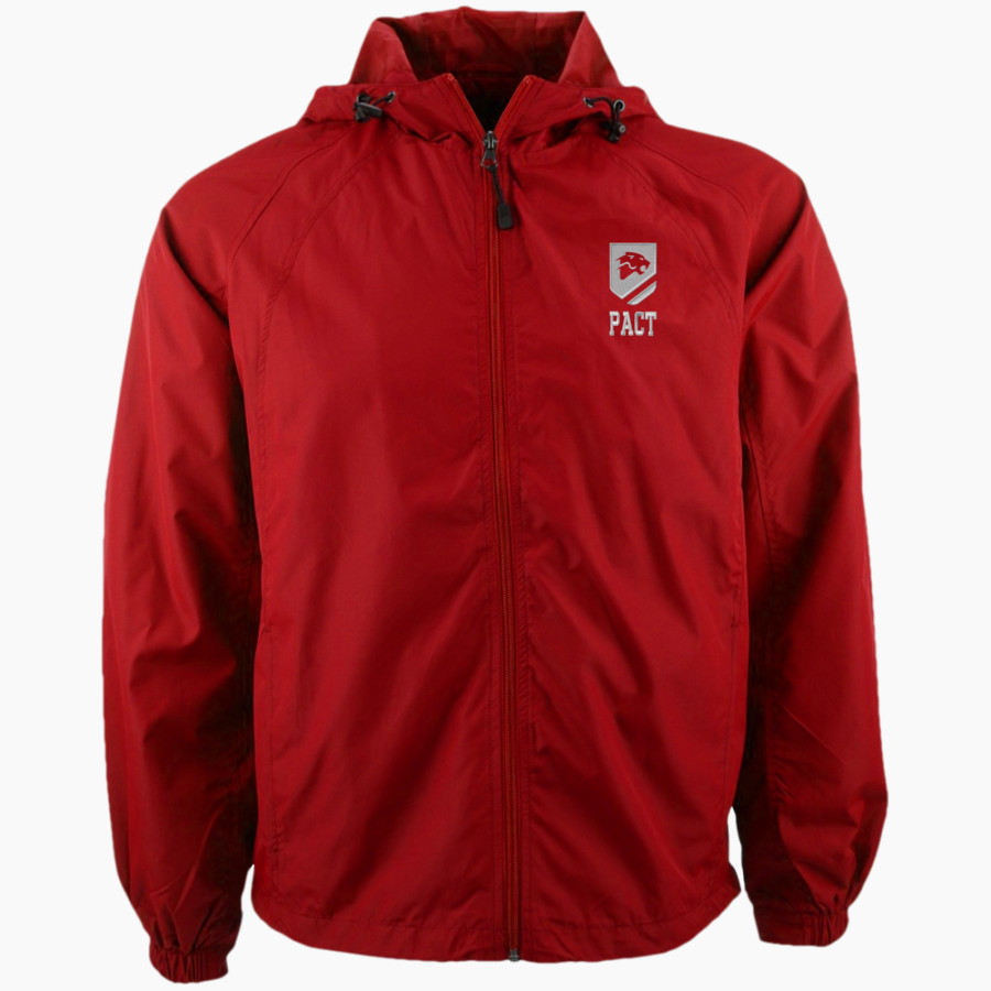 PACT Charter School Official Online Store <span class="pdp-name-mascot">Pact Charter Panthers</span> Sport-Tek Men's Hooded Raglan Jacket