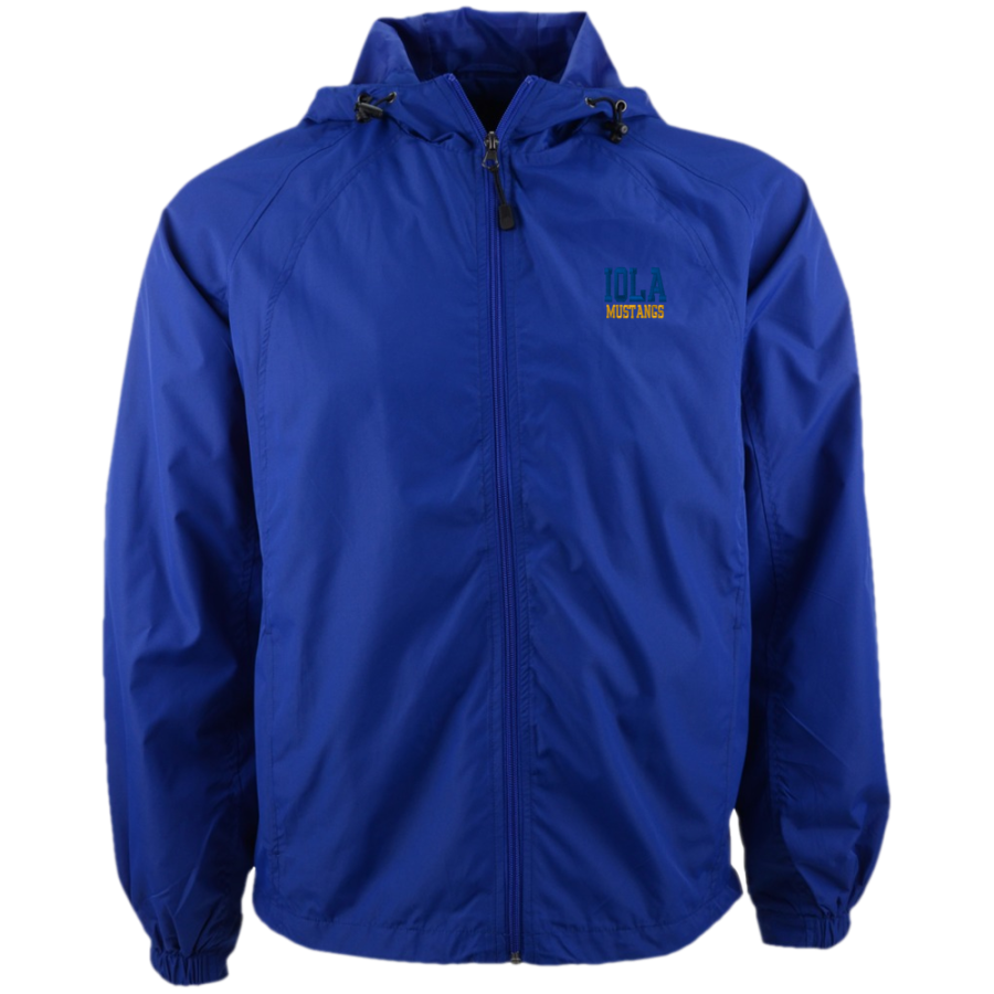 IOLA HIGH SCHOOL MUSTANGS <span class="pdp-name-mascot">IOLA MUSTANGS</span> Sport-Tek Men's Hooded Raglan Jacket
