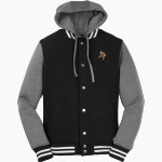 Missouri Valley Vikings <span class="pdp-name-mascot">Missouri Valley College Vikings</span> Sport-Tek Men's Insulated Hooded Letterman Jacket Front Thumbnail