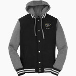 Grant County Braves The Official Online Store <span class="pdp-name-mascot">Grant County Braves</span> Sport-Tek Men's Insulated Hooded Letterman Jacket Front Thumbnail