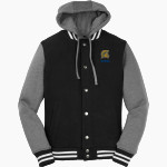 MASON CO CENTRAL HIGH SCHOOL SPARTANS Sport-Tek Men's Insulated Hooded Letterman Jacket Front Thumbnail