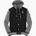 SOUTH SALEM HIGH SCHOOL SAXONS <span class="pdp-name-mascot">SOUTH SALEM SAXONS</span> Sport-Tek Men's Insulated Hooded Letterman Jacket Front Thumbnail