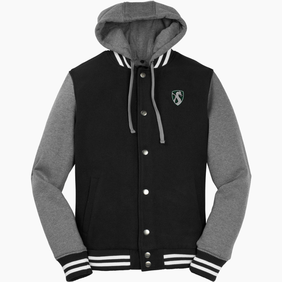 Drew Dragons <span class="pdp-name-mascot">Drew School Dragons</span> Sport-Tek Men's Insulated Hooded Letterman Jacket