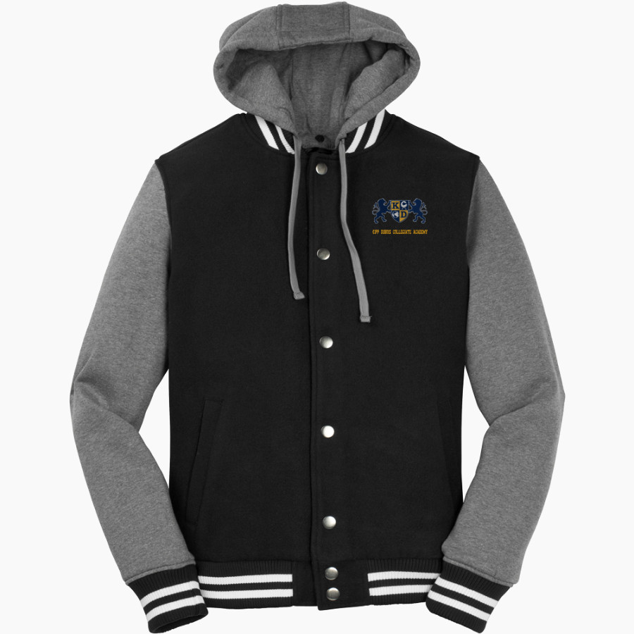Kipp Dubois Collegiate Academy Lions <span class="pdp-name-mascot">Kipp Dubois Collegiate Academy Lions</span> Sport-Tek Men's Insulated Hooded Letterman Jacket